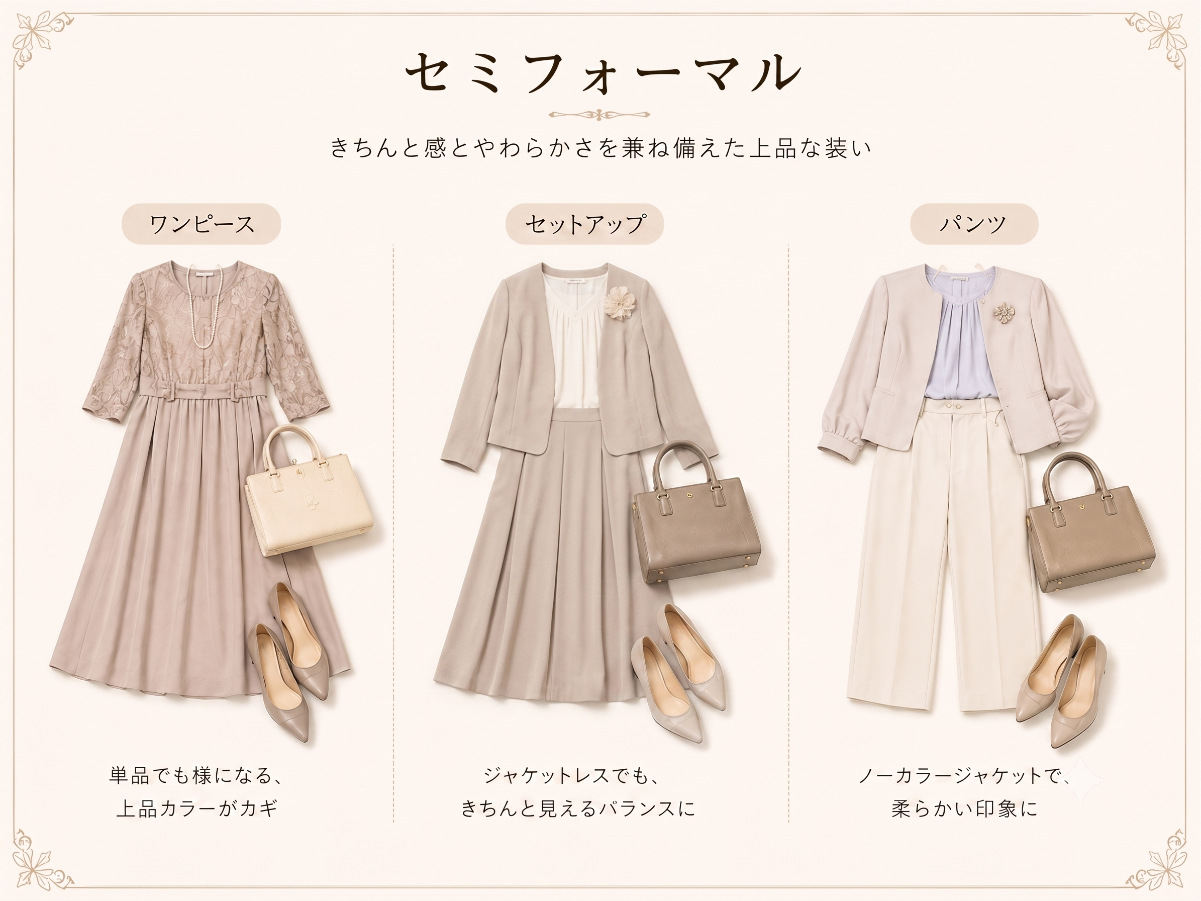 セミフォーマル（一般的なレストランでの顔合わせ）