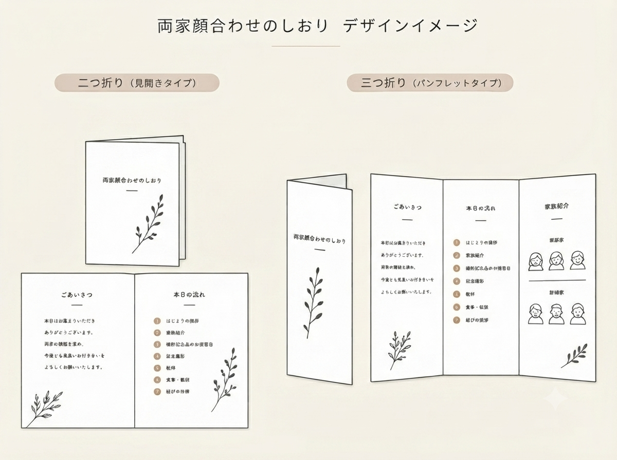 折り方と綴じ方の画像