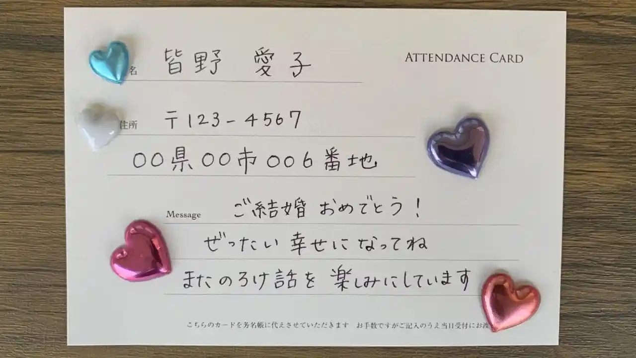 結婚式のゲストカードとは？書き方のマナー、友達や親戚など相手別の 
