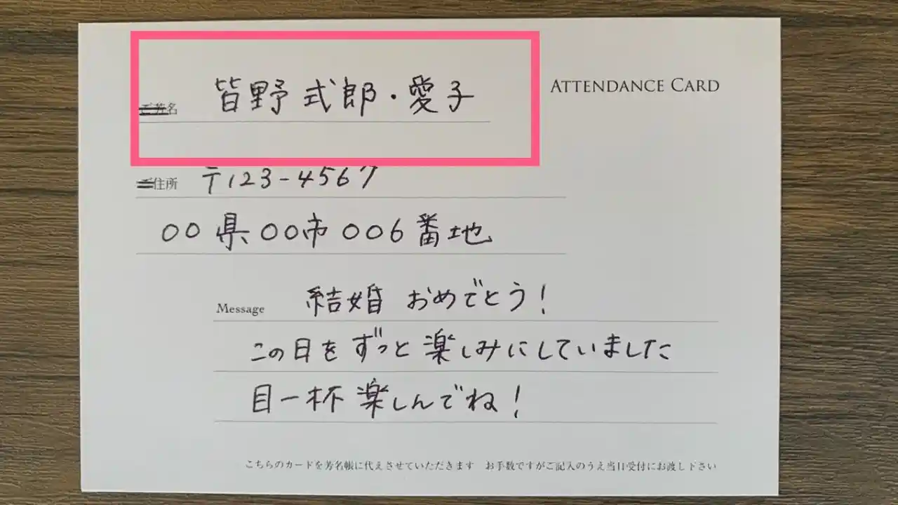 結婚式のゲストカードとは？書き方のマナー、友達や親戚など相手