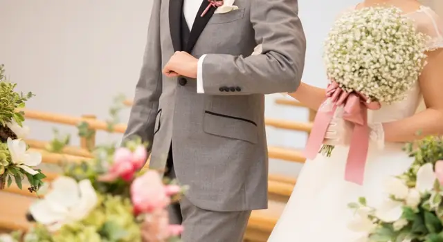 新郎の半歩後ろを心掛けて!の画像