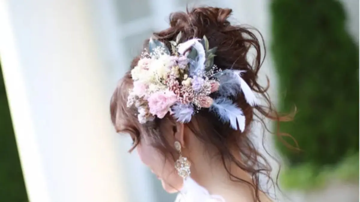 花嫁 髪型 正面