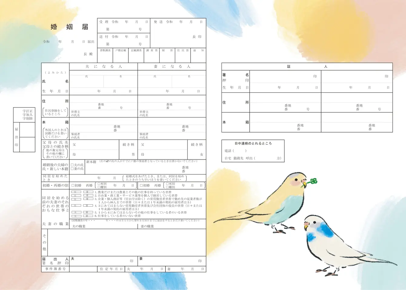 仲良しインコ
