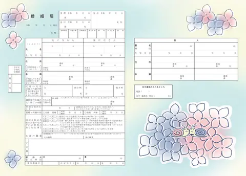 あじさいとかたつむり