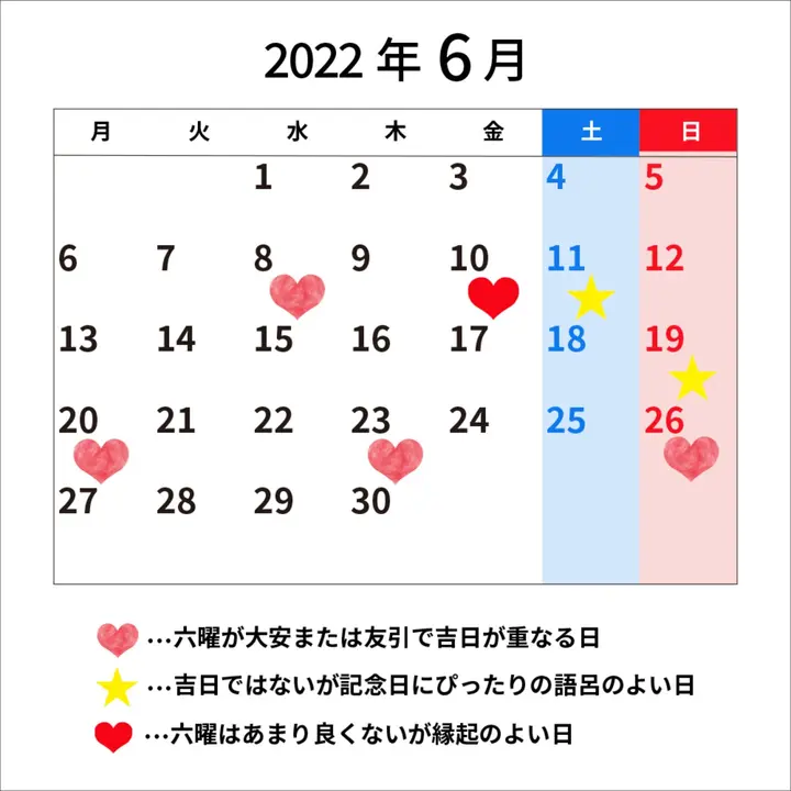 22 23年完全版 縁起のいい日 語呂のいい日カレンダー 入籍 結婚式 顔合わせなどの日取りにおすすめ みんなのウェディングニュース