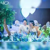 こんな会場見たことない！ブルーで染められたゲストを魅了する幻想的な会場装飾