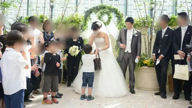 園児のみなさまのバブルシャワーに感涙 爽やかmay Wedding At アニヴェルセル 柏 挙式編 みんなのウェディングニュース