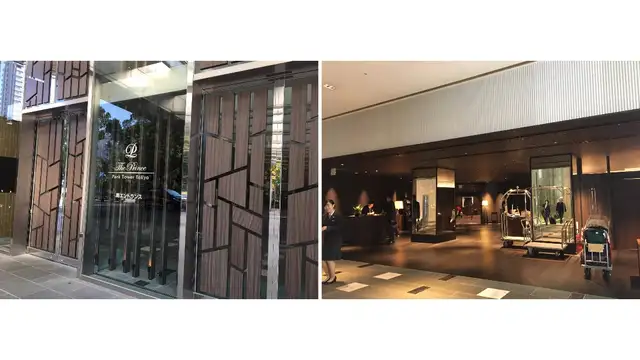 正面玄関に到着