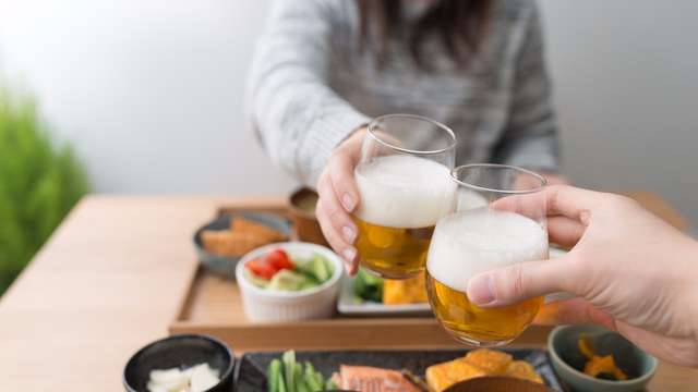 彼とお疲れ様会を開く