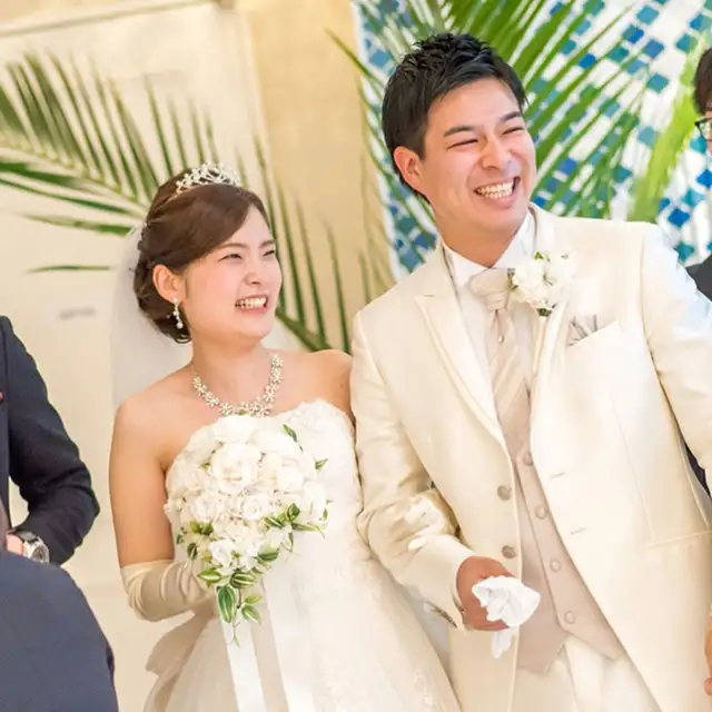 笑顔が輝くおふたり