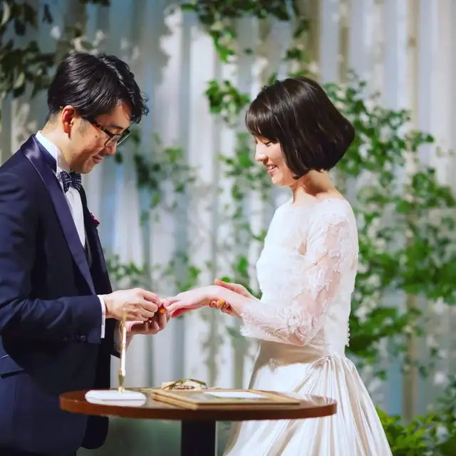 結婚式の指輪交換