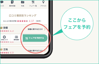 ここからフェアを予約